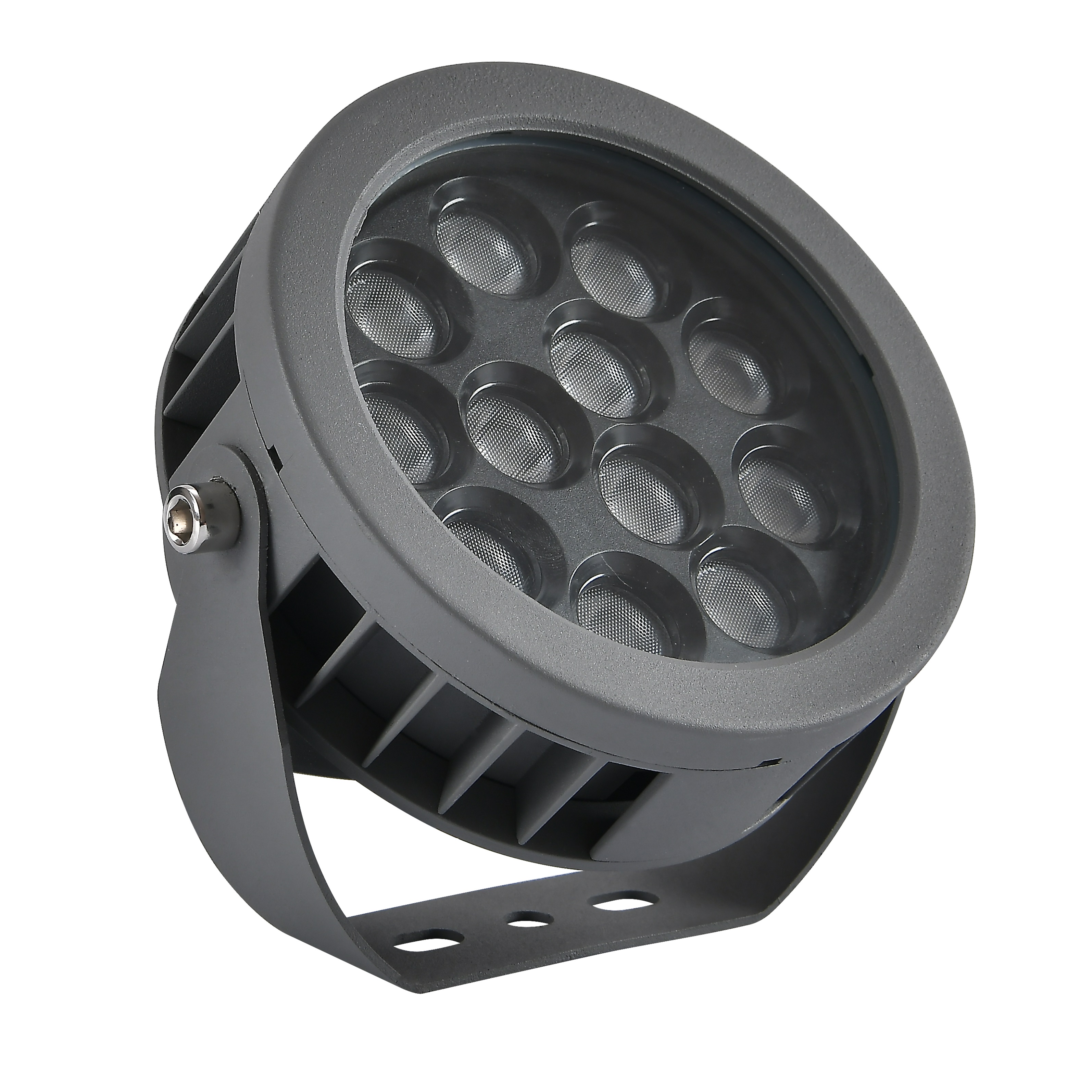 External Wall IP65 Round Outdoor Park Bridge LED RGB DMX Flood Light 12W