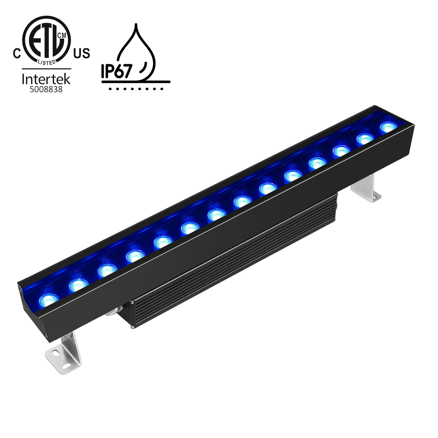 UL ETL Listed New IP67 AC120V IP67 Waterproof Outdoor Architectural Linear 32W 40W  LED Wall Washer Light